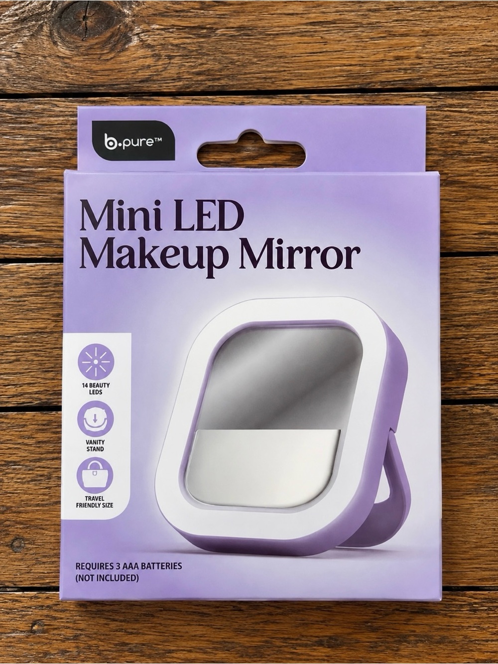 Mini LED Makeup Mirror - Lavender